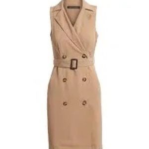 Banana Republic Tan Trench Dress, M